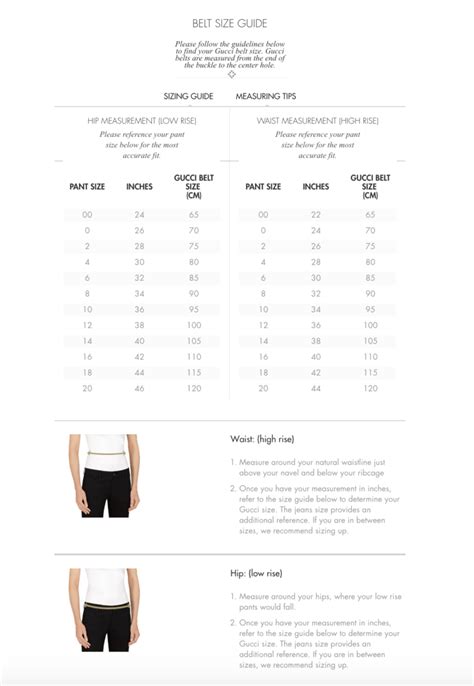 gucci children's belt size chart